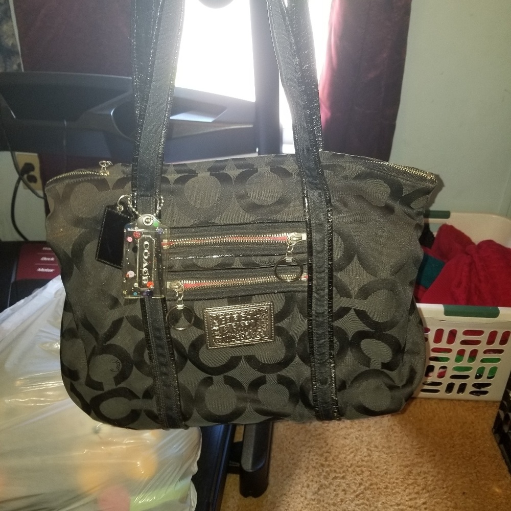 Black coach bag
